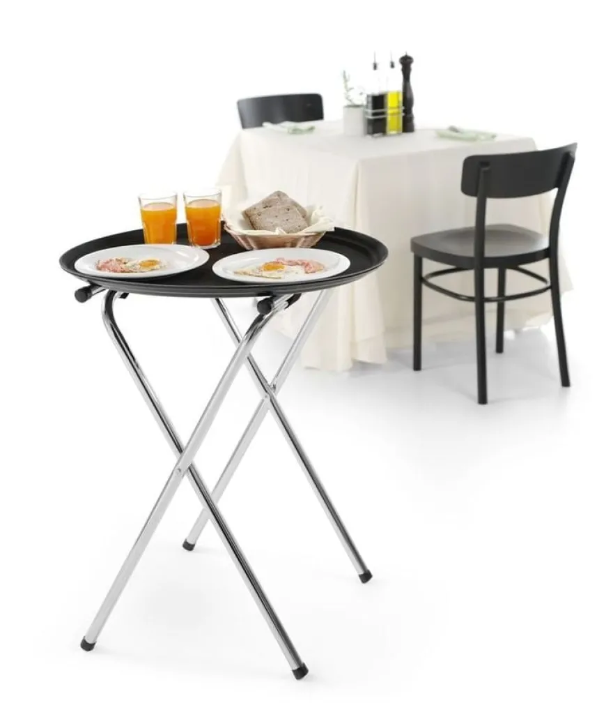 Serviertablett, schwarz - oval 735x600x35 mm