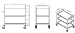 Servier- und Transportwagen Basic 3