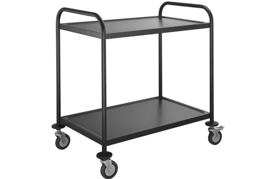 Servier- und Transportwagen ECO 2 Schwarz
