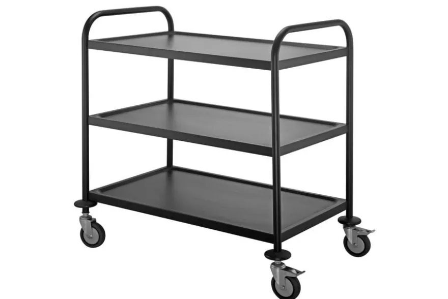 Servier- und Transportwagen ECO 3 Schwarz