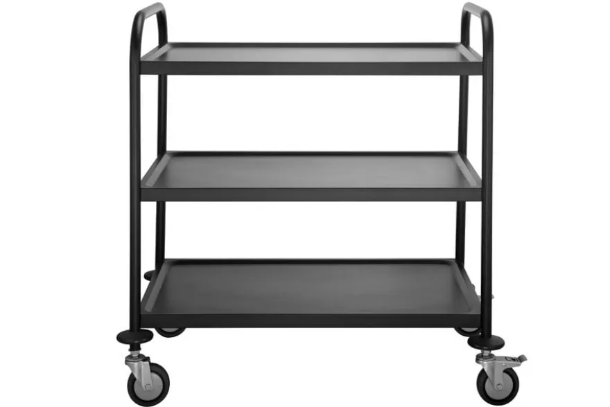 Servier- und Transportwagen ECO 3 Schwarz