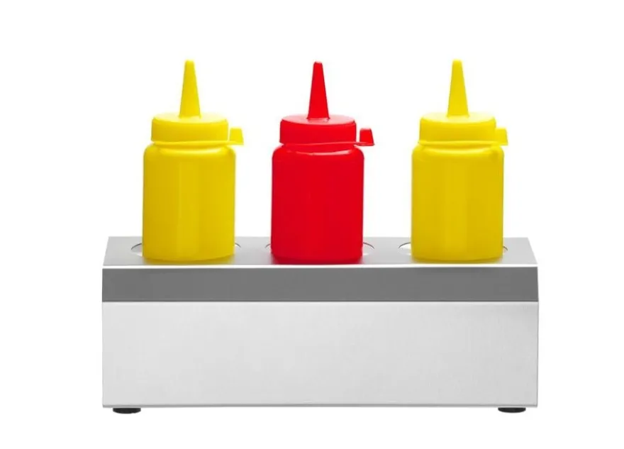 Sossenflaschen Halter für 3x Spenderflaschen 20cl