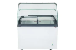 Speiseeisvitrine mit Glasaufsatz – 6 x 5 L – 273 L – inkl. Eisschalen