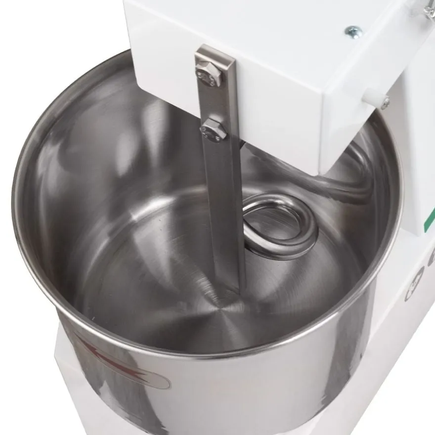 Spiral-Teigknetmaschine PROFI 10 Liter 230V mit Rollen - fester Kopf