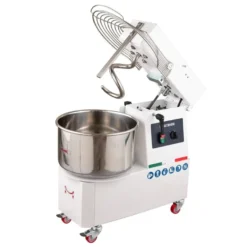 Spiral-Teigknetmaschine PROFI 22 Liter 230V mit Rollen - variabler Kopf