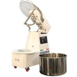 Spiral-Teigknetmaschine PROFI 22 Liter 400V mit Rollen - variabler Kopf