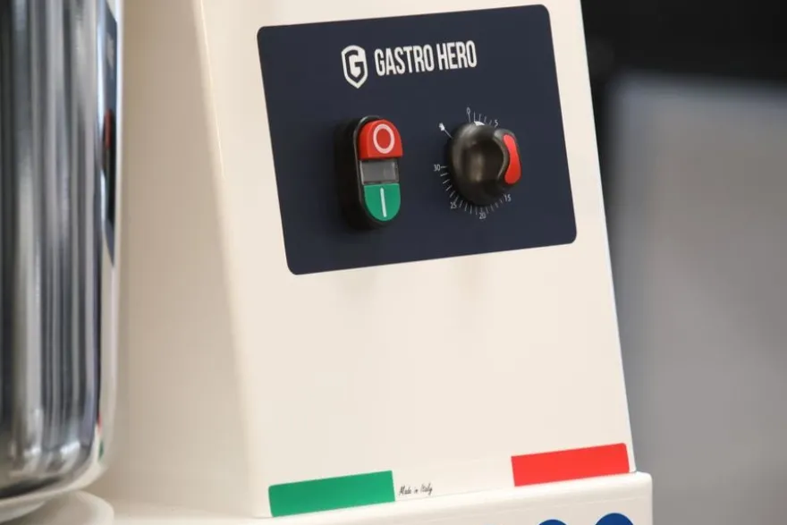Spiral-Teigknetmaschine PROFI 22 Liter 400V mit Rollen - variabler Kopf