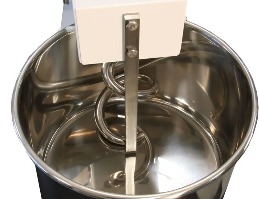 Spiral-Teigknetmaschine PROFI 42 Liter 400V mit Rollen - variabler Kopf