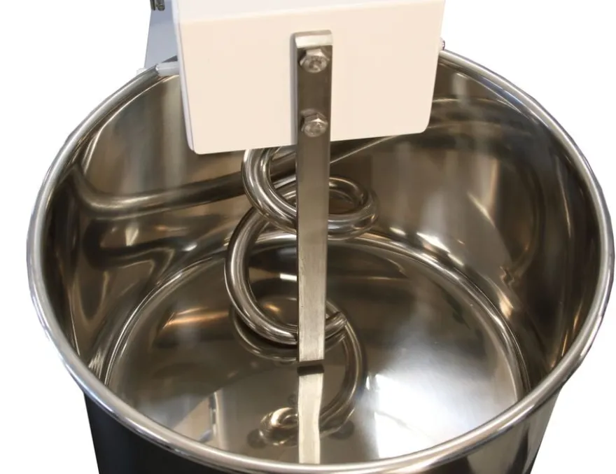 Spiral-Teigknetmaschine PROFI 53 Liter 230V mit Rollen - fester Kopf
