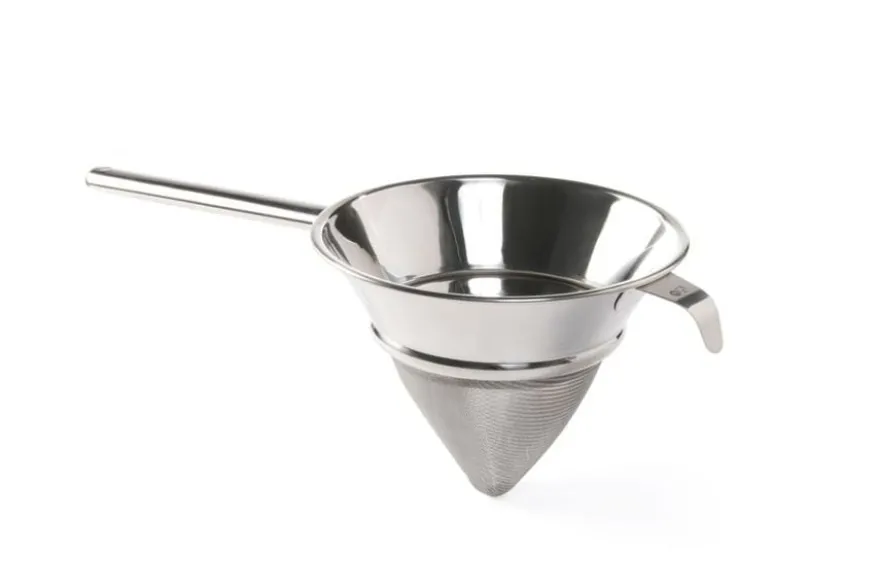 Spitzsieb aus Edelstahl, feinmaschig, 245 mm
