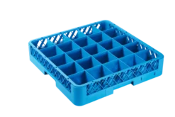 Spülkorb 500x500 mm 25 Fächer 89x89 mm, blau