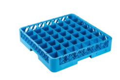 Spülkorb 500x500 mm 49 Fächer 60x60 mm, blau