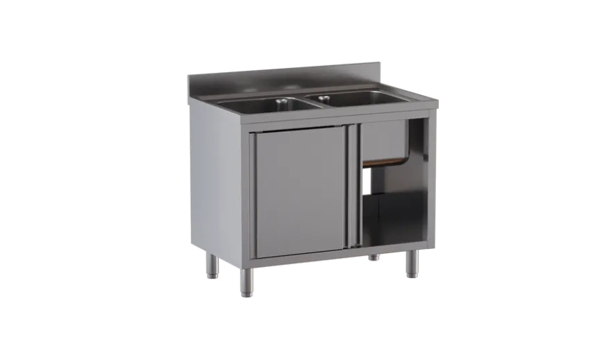 Spülschrank ECO 14x7 mit 2 Becken