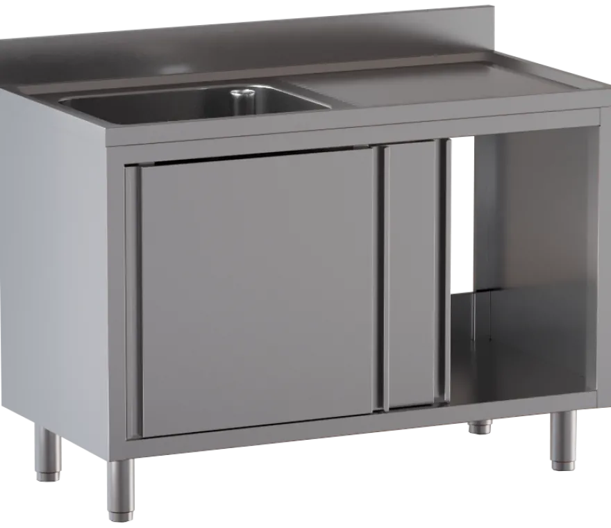 Spülschrank ECO 12x7 mit 1 Becken links
