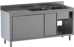 Spülschrank ECO 16x7 mit 2 Becken rechts