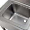 Spültisch Basic 6x6 mit 1 Becken, Aufkantung und Grundboden