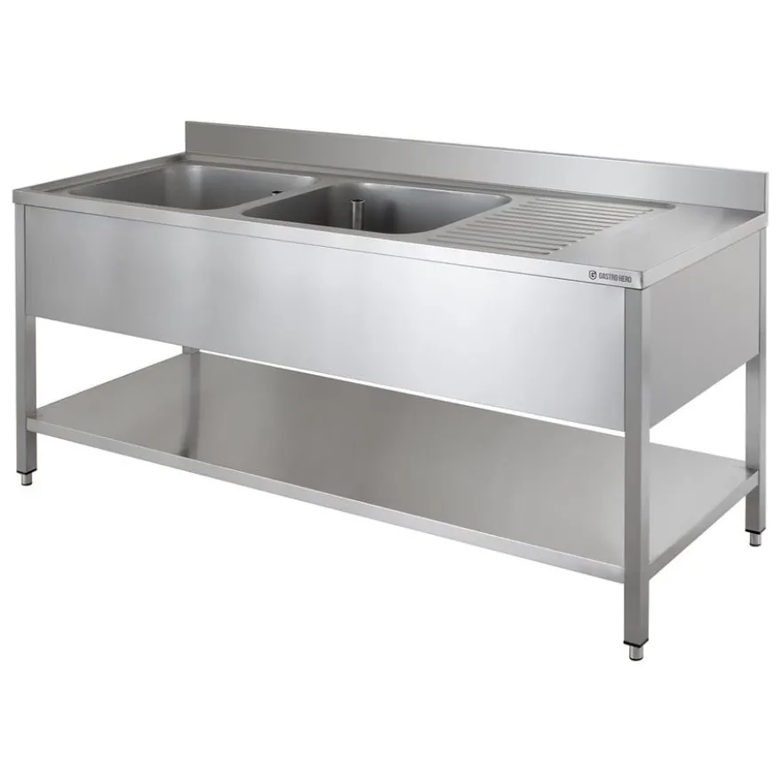 Spültisch ECO 20x7 mit 2 Becken links