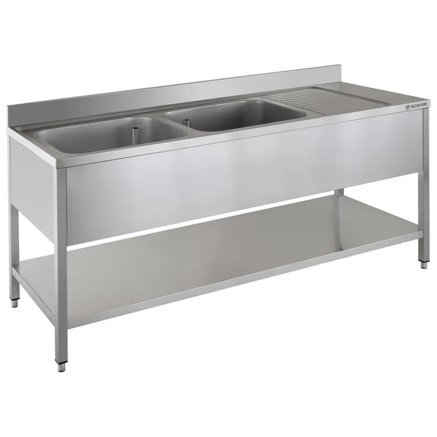 Spültisch ECO 20x7 mit 2 Becken links