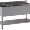 Spültisch ECO 15x7 mit 2 Becken links