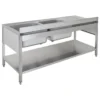 Spültisch ECO 15x6 mit 2 Becken rechts