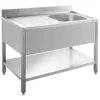 Spültisch ECO 15x7 mit 1 Becken rechts