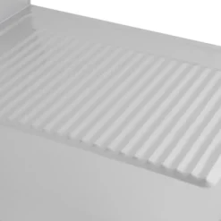 Spülzentrum Basic 12x7 mit 1 Becken links, Aufkantung und Grundboden