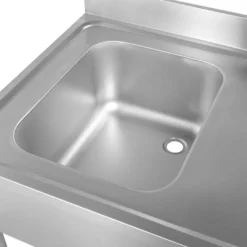 Spülzentrum Basic 12x7 mit 1 Becken links, Aufkantung und Grundboden