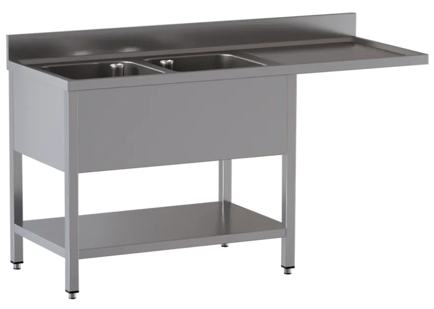 Spülzentrum ECO 18x7 mit 2 Becken Links