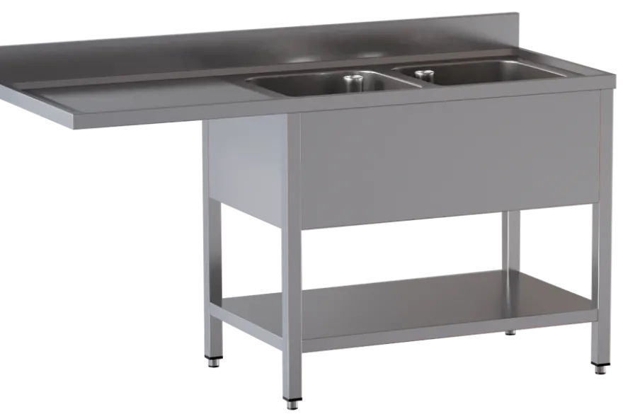 Spülzentrum ECO 18x7 mit 2 Becken Rechts