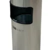 Standaschenbecher mit Abfalleimer - 30 Liter - Edelstahl
