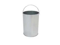 Standaschenbecher mit Abfalleimer - 30 Liter - Edelstahl