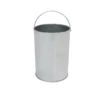 Standaschenbecher mit Abfalleimer - 30 Liter - Schwarz