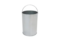 Standaschenbecher mit Abfalleimer - 30 Liter - Schwarz