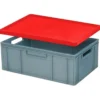 Stülpdeckel für Euro-Stapelbehälter -rot
