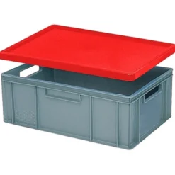 Stülpdeckel für Euro-Stapelbehälter -rot