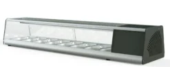 Sushi Vitrine PROFI 8x1/3GN - eckiges Glas