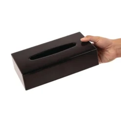 Taschentuchbox rechteckig schwarz