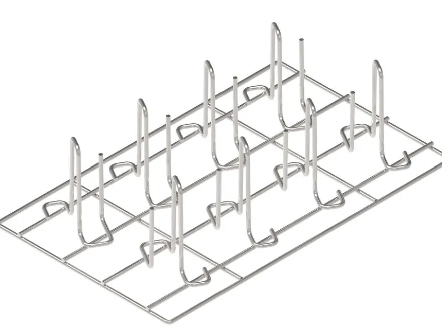 Tecnoeka Edelstahl-Hähnchen-Grillrost KGP, GN 1/1, für 8 Hähnchen