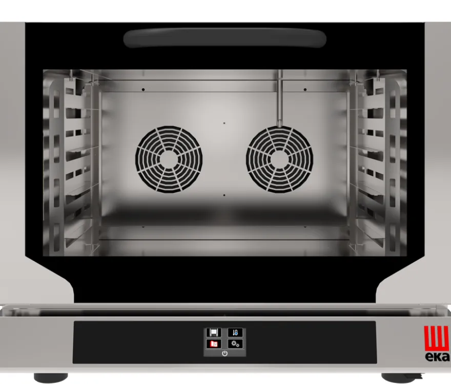 Tecnoeka Umluft-Konvektionsofen Evolution Next EKF 464 N T UD, 4 x 600x400 mm, Direktdampf, Touch-Steuerung