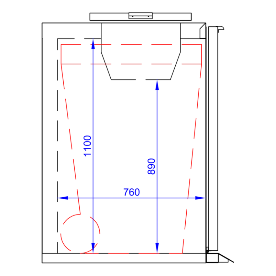 Tefcold Abfallkühler WBC 240
