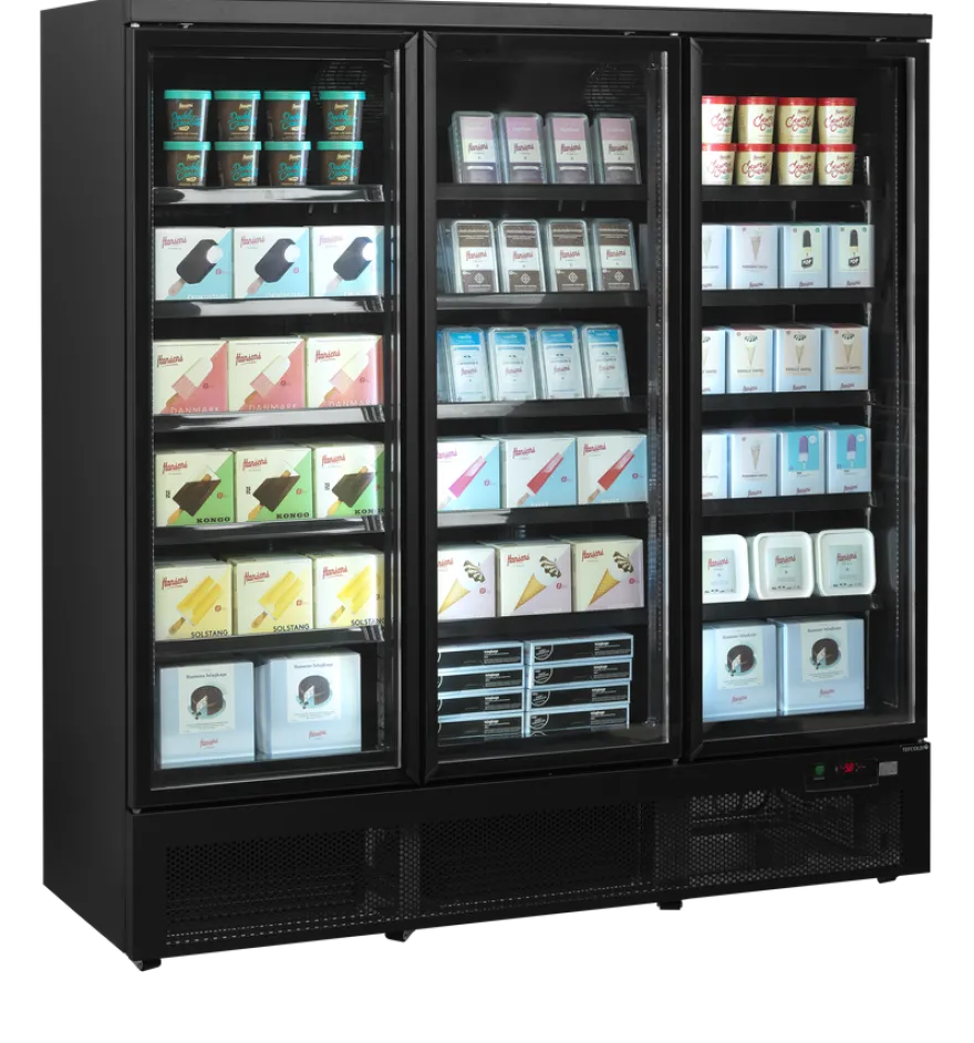 Tefcold Displaygefrierschrank Atom Maxi F3DBB, schwarz