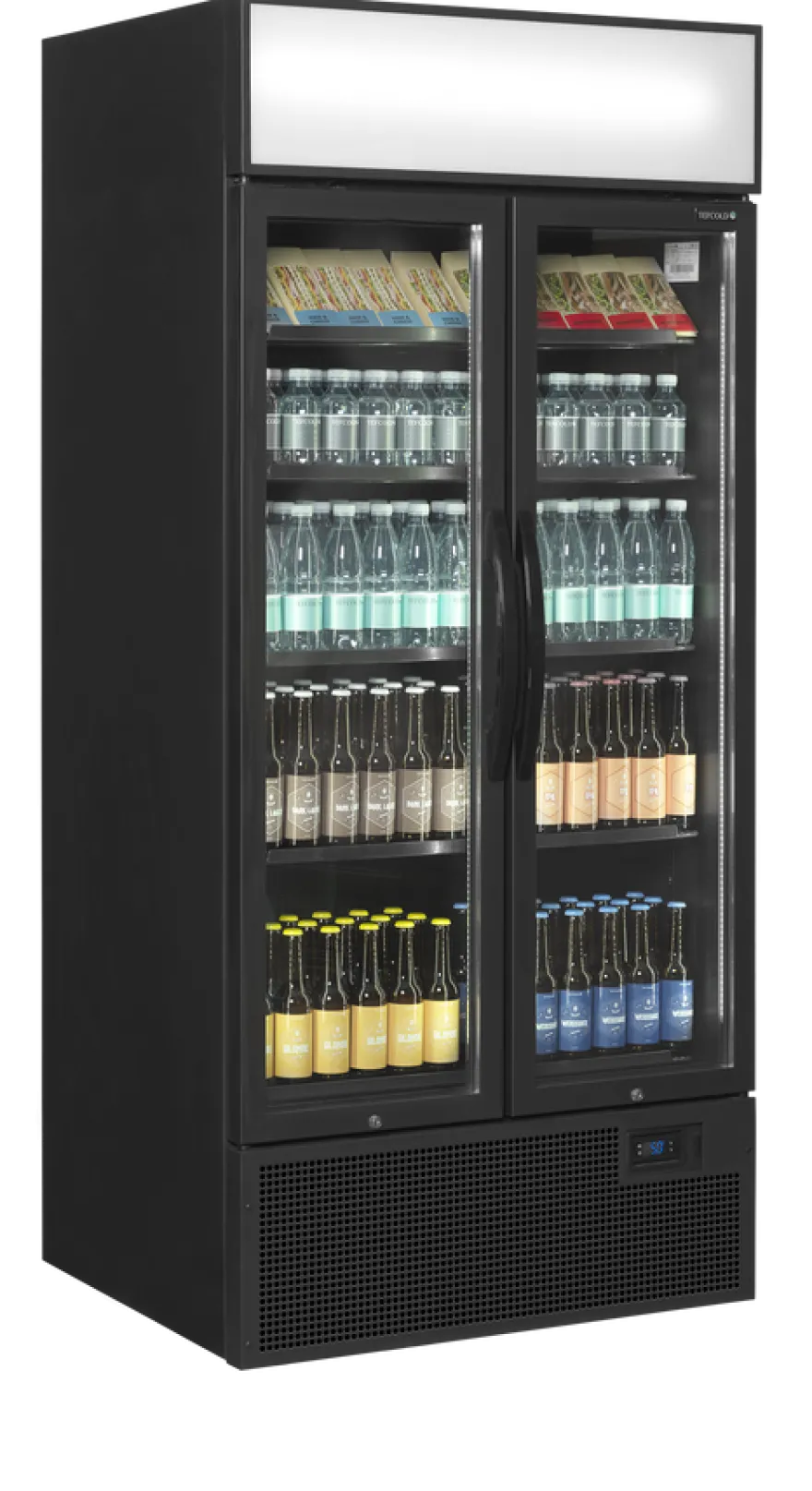Tefcold Display-Kühlschrank FSC891H Black