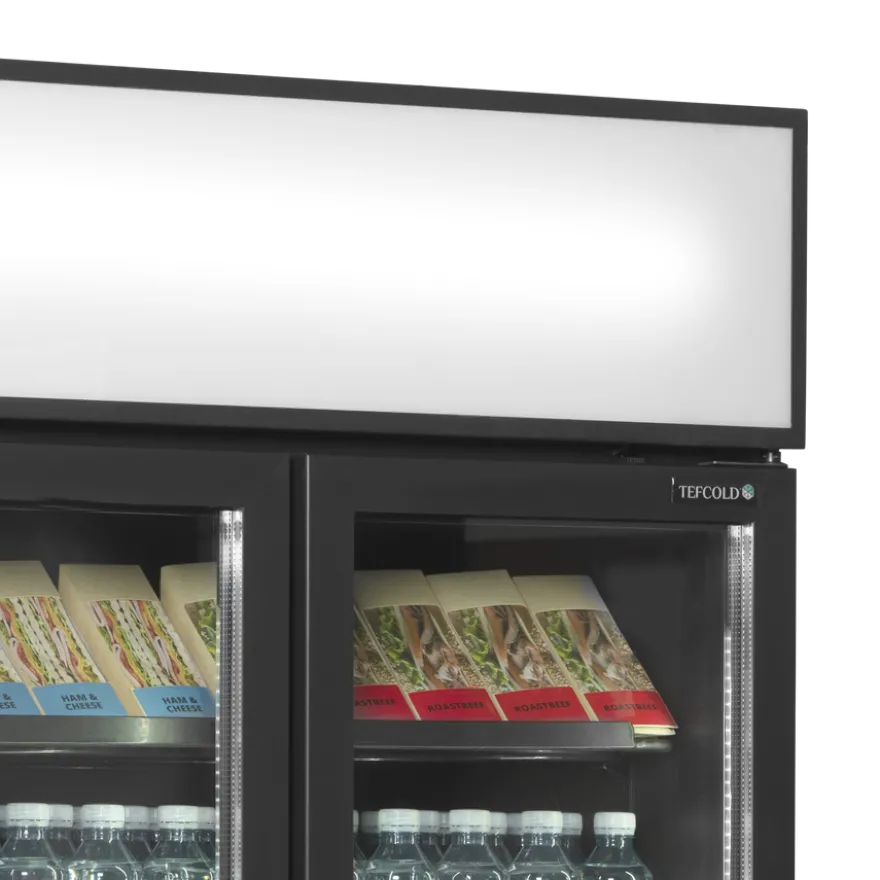 Tefcold Display-Kühlschrank FSC891H Black