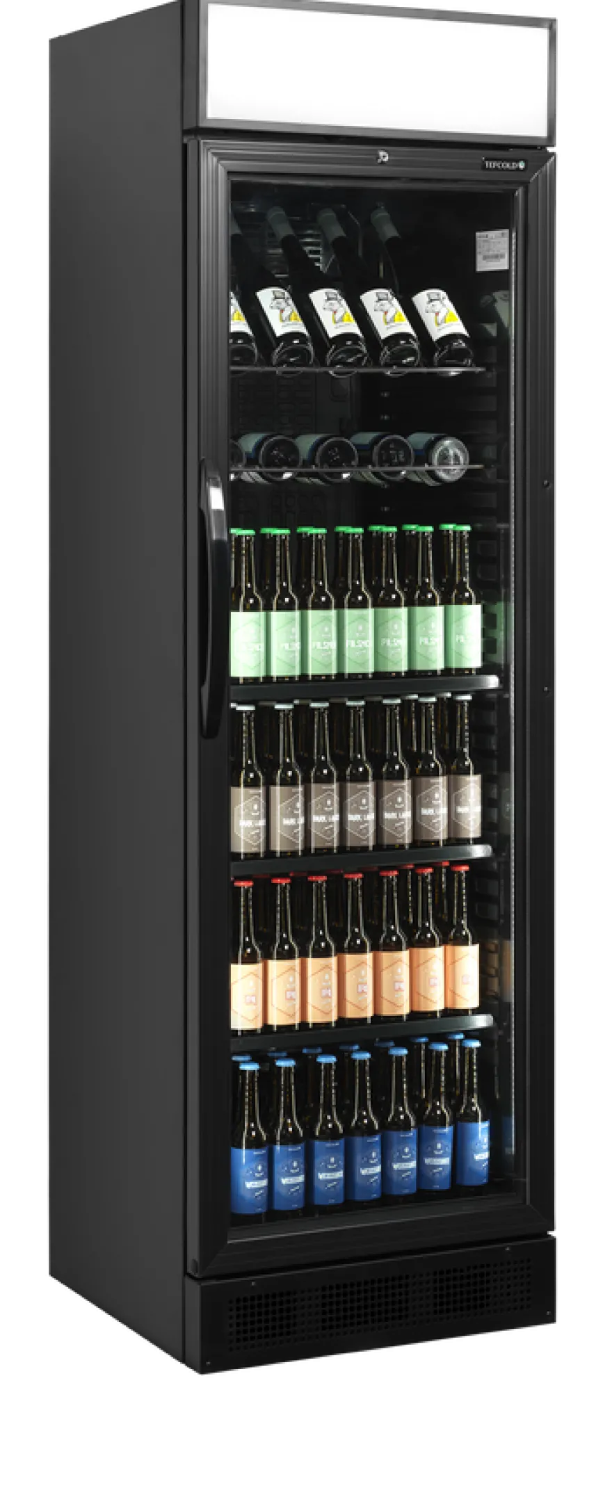Tefcold Flaschenkühlschrank CEV425CP BLACK