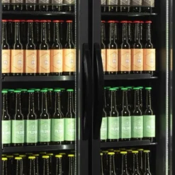 Tefcold Getränkekühlschrank FS890HBLACK schwarz