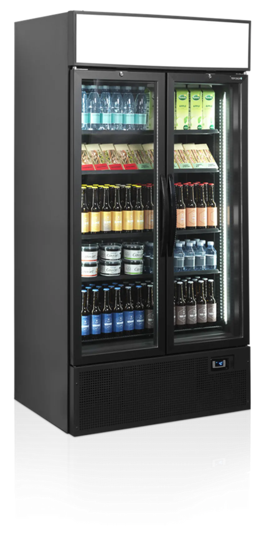 Tefcold Getränkekühlschrank FSC1000HBLACK schwarz