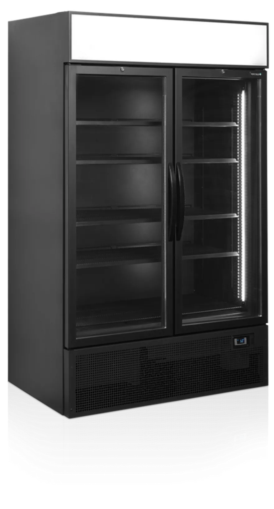 Tefcold Getränkekühlschrank FSC1200HBLACK schwarz