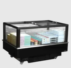 Tefcold Impuls Kühlinsel / Tiefkühlinsel EIB-D1015-B1 1512 mm, LED, schwarz