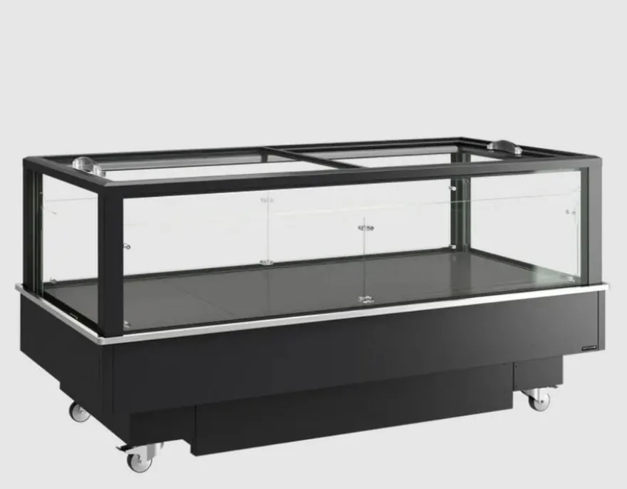 Tefcold Impuls Kühlinsel / Tiefkühlinsel EIB-D1020-B1 2012 mm, LED, schwarz
