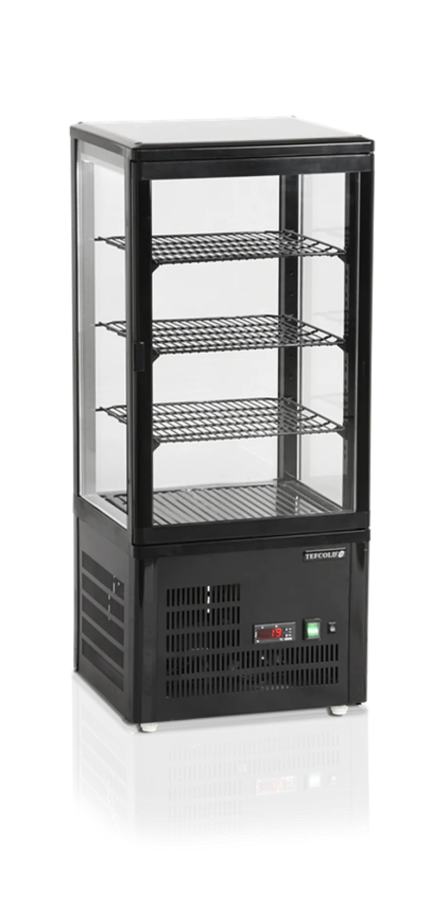 Tefcold Kühlvitrine Tischmodell UPD80-BLACK